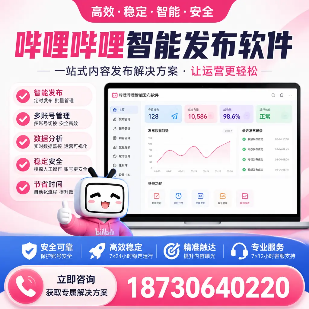 哔哩哔哩智能发布软件选型对比：哪个更适合 吕梁 的你？